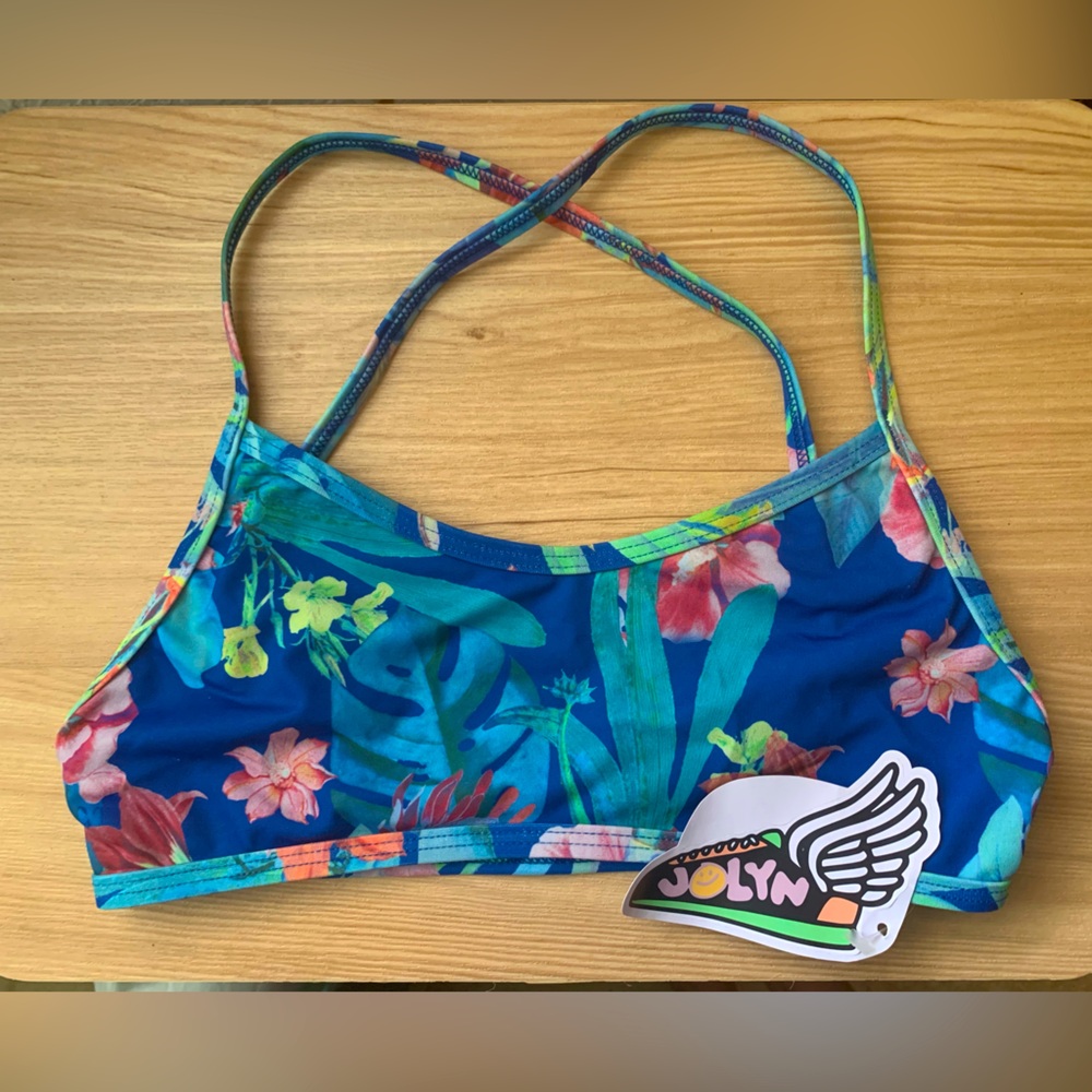 NWT Jolyn Adrian Rica Bikini Training Swim Top Small